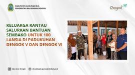 Keluarga Rantau Salurkan Bantuan Sembako untuk 100 Lansia di Padukuhan Dengok V dan Dengok VI